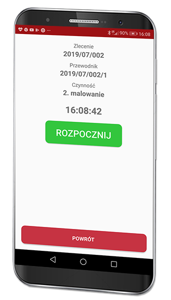 Rejestracja czynności w aplikacji mobilnej TPM Action