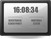 ekran czytnika czasu pracy