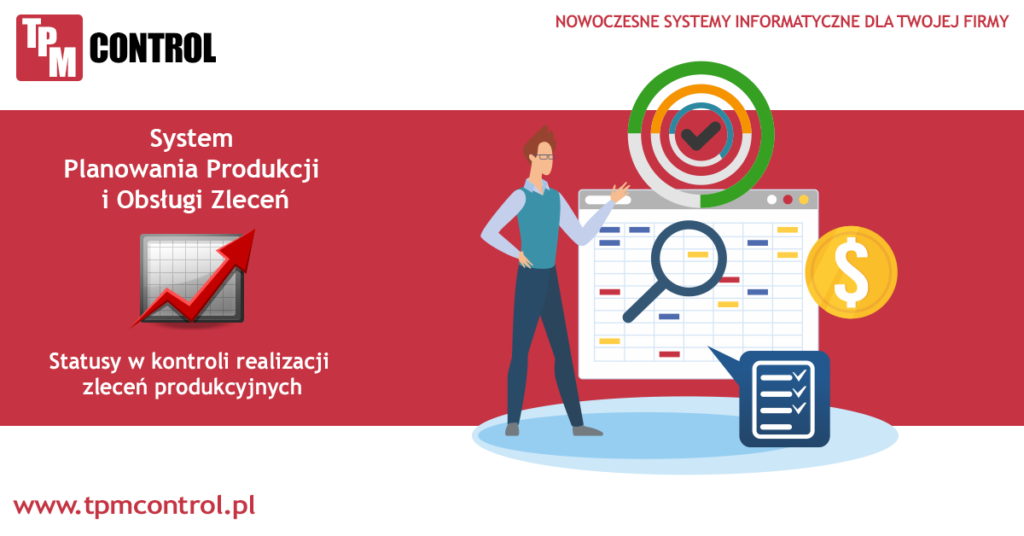 system kontroli czynności i zleceń produkcyjnych pozwala na kontrolę realizacji wykonywanych zleceń